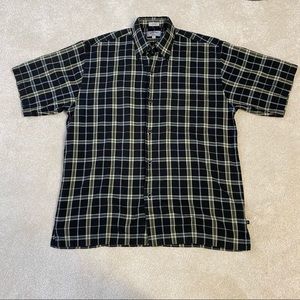 Callaway golf plaid button up shirt size medium